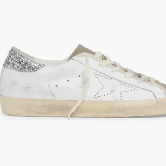 Golden Goose Super-Star Sneaker - Silver Glitter Heel - US 8 | EU 38 🪩 - Picture 13 of 14
